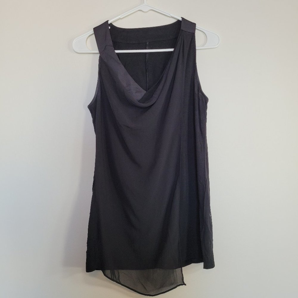 BHWM Drapy Black Sleeveless Top